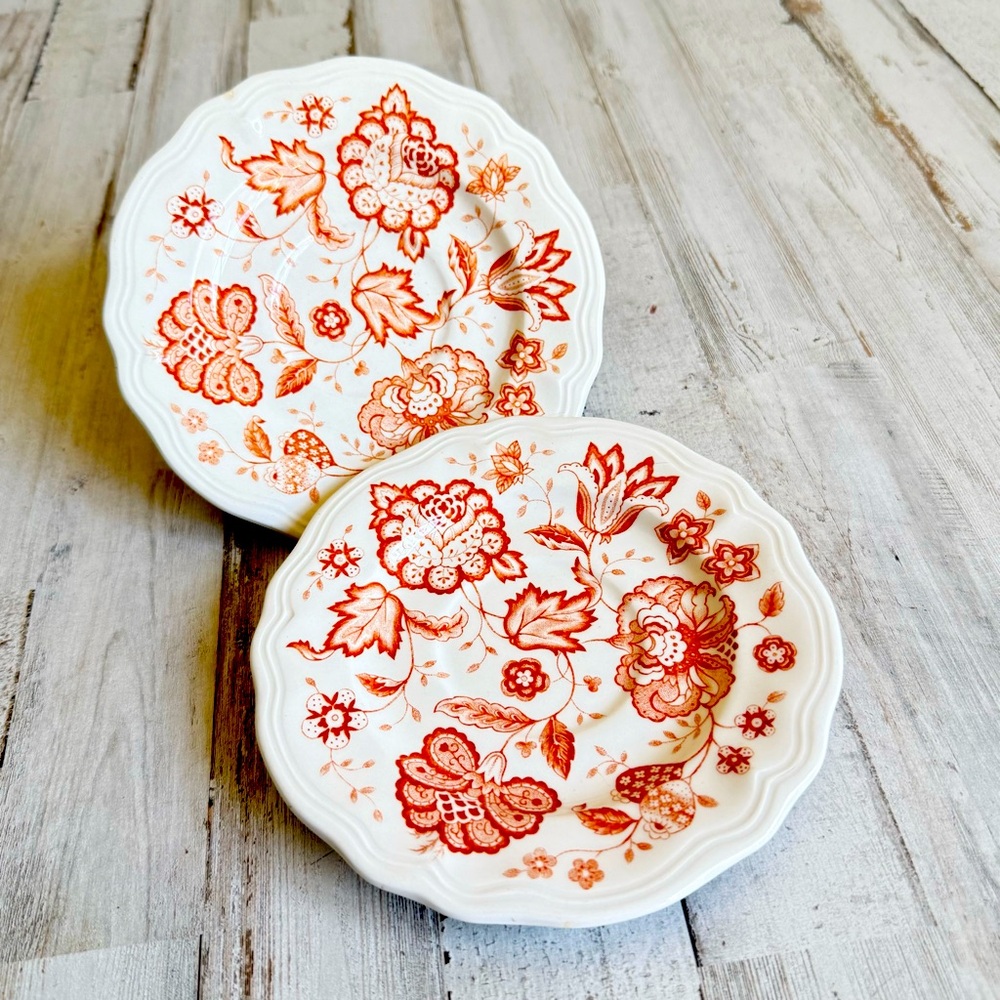 Pair of ETERNAL TREE IRONSTONE Dishes